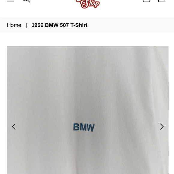 BMW The Lifestyle 1956 BMW 507 t-shirt size XL -NWOT Sold Out on Vtg Shop - Picture 2 of 4